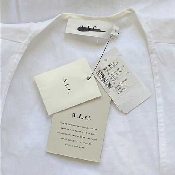 A.L.C. Sidelle Wrap Dress in Gesso size 2 - Picture 7 of 8